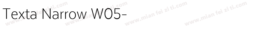 Texta Narrow W05字体转换